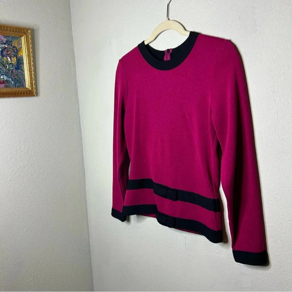 Vintage Andrea Jovine 100% Wool Structured Sweater Size Small - Picture 6 of 6